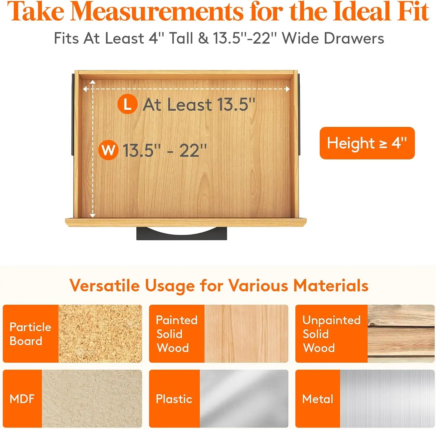 Lifewit 8-Pack Adjustable 4\ 
