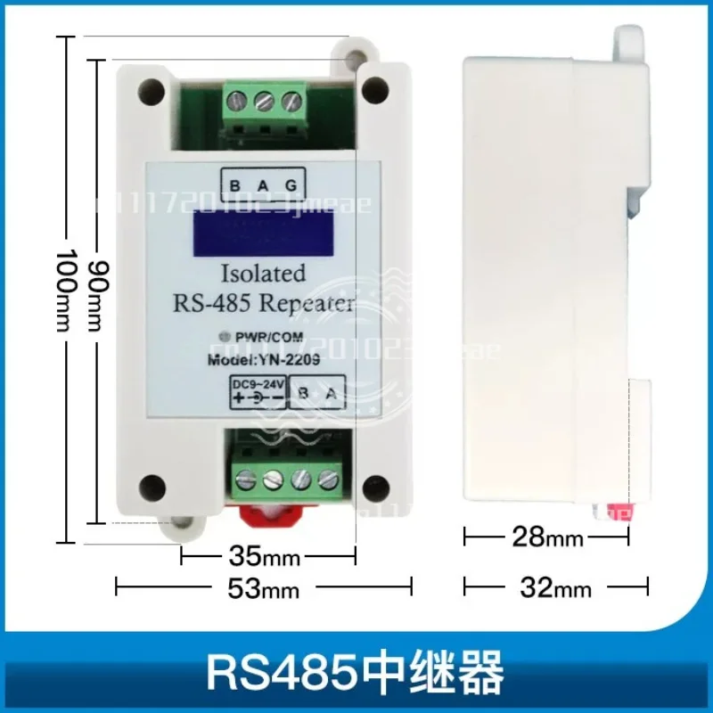 Industrial RS485 Repeater Optically Isolated Signal Amplifier Lightning Protection 485 Isolator