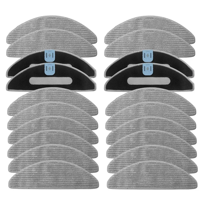 20 PCS Parts Mop Pads For Irobot Roomba Combo I5, I5+, J5, J5+ Robot Vacuum Microfiber Washable Reusable Mopping Cloth