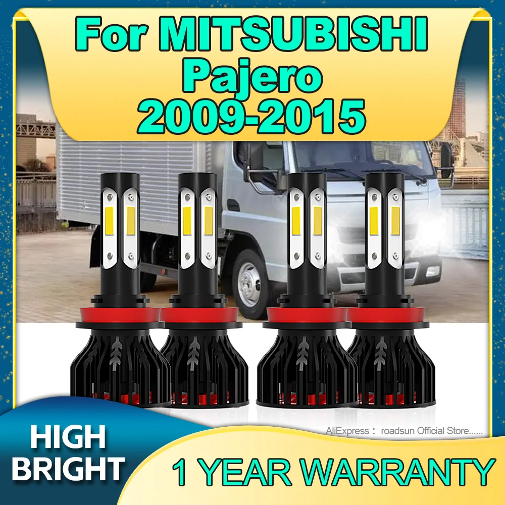 

2/4Pcs Led Headlight 6000K Car Lamp H9 H11 Turbo 180W 4Side Chip For MITSUBISHI Pajero 2009 2010 2011 2012 2013 2014 2015