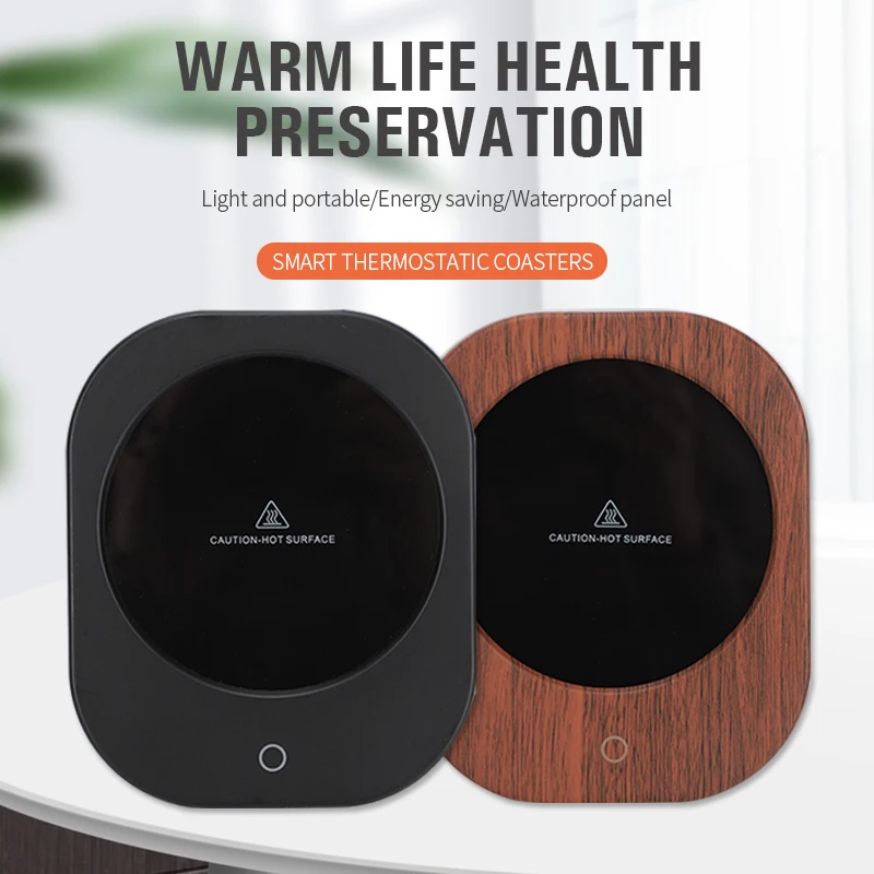 Calentador de café inteligente de 60 °C, 2 modos de temperatura, calentador de tazas de leche, tetera eléctrica, Base termostática, regalo cálido