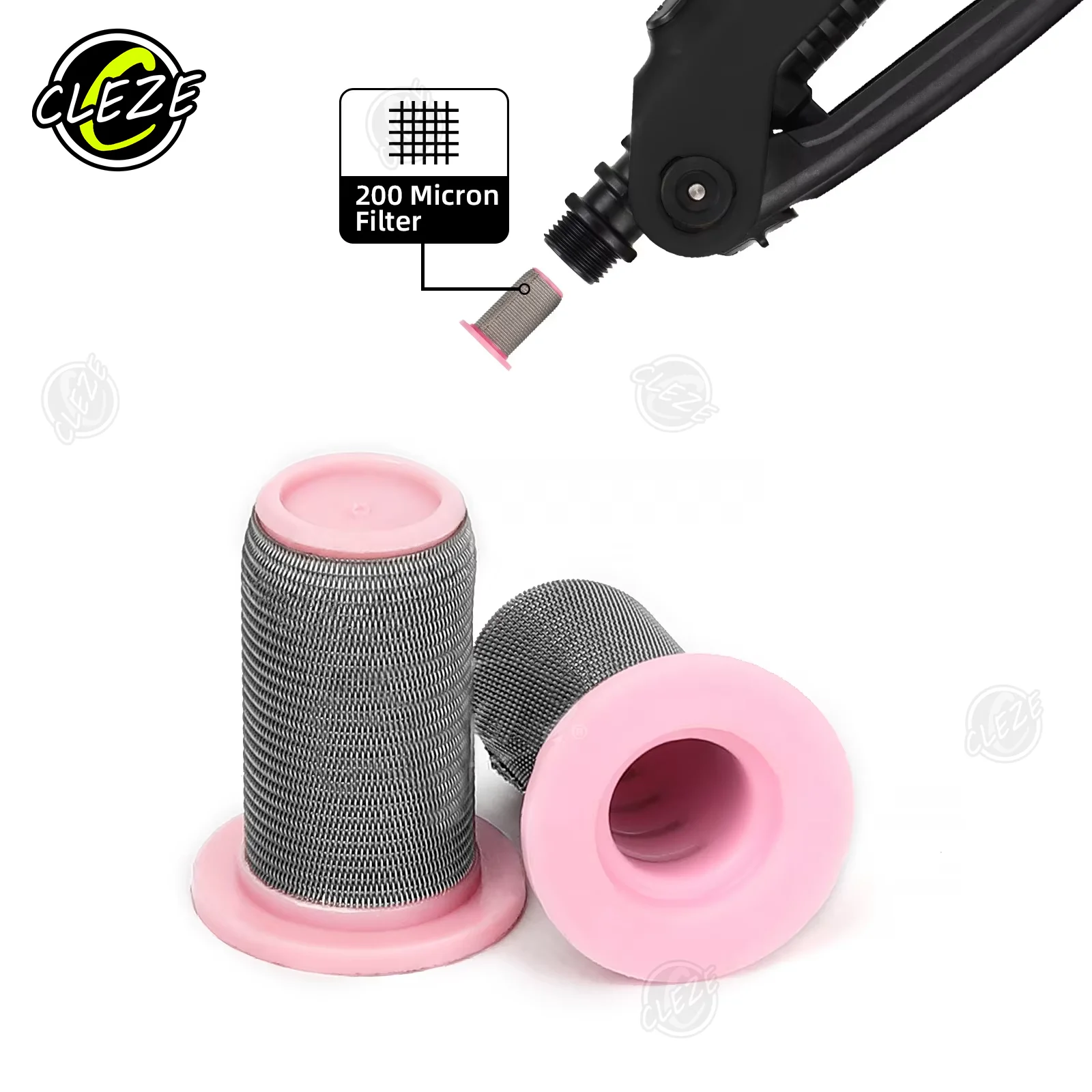 CLEZE 19 Feet High Pressure PPF Car Wrapping Wash Water Hose with Nozzle Spray Gun for Tint Spray Kegs