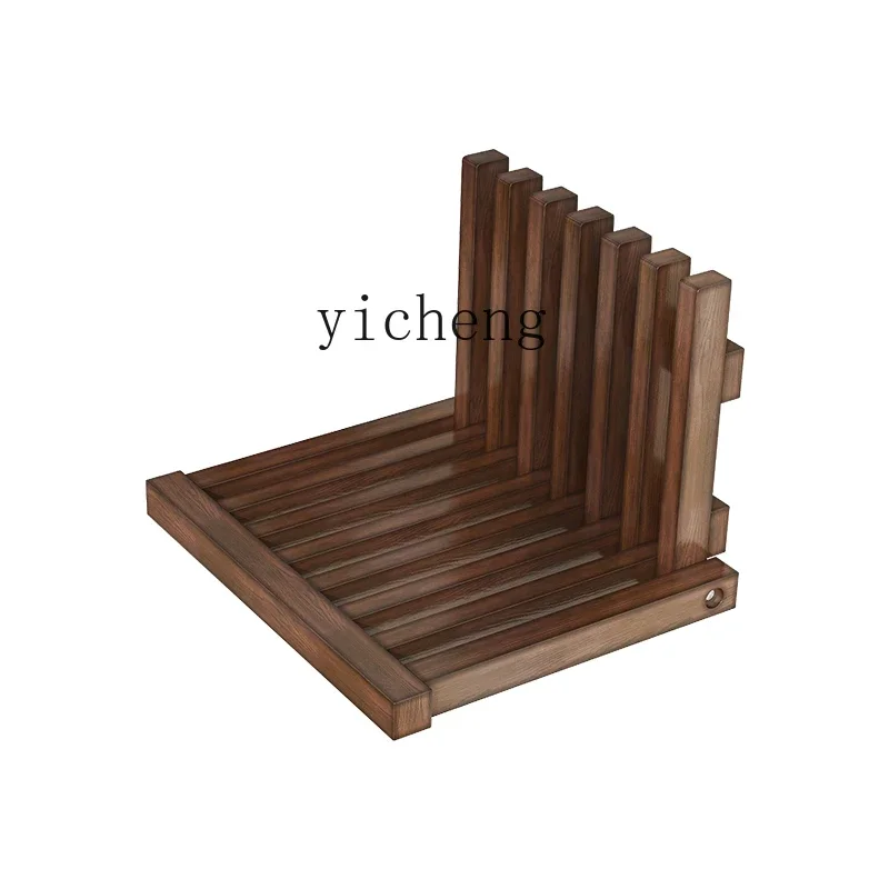 

TQH solid wood folding stool shoe stool household door invisible wall wall entrance shoe stool