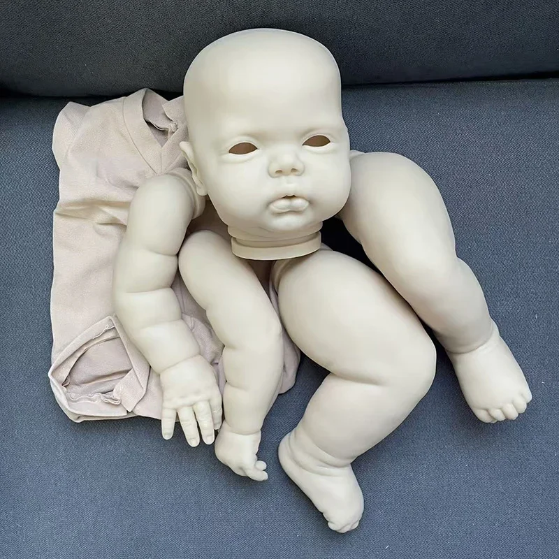 24Inch with Cloth Body Already Painted Kit/Unpainted Blank Kit Multiple Choices Pickle Awake Reborn Doll Lifelike DIY Doll Parts