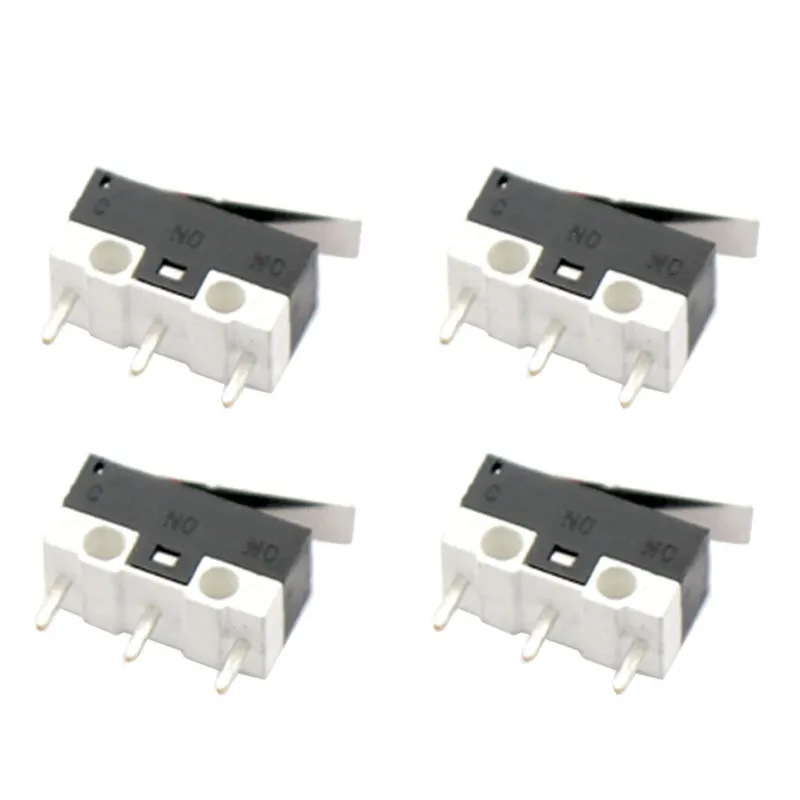 10pcs Limit Switch Push Button Switch 1A /2A 125V AC Mouse Switch 3Pins Micro Switch