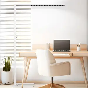 77" Dimmable LED Floor Lamp, 7350LM Eye-Care Standing Light for Office and Living Room - White