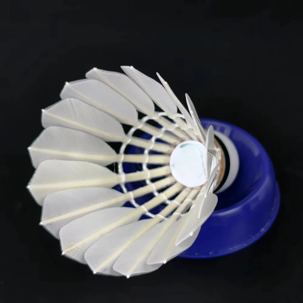 

High Quality First Grade Goose Feather Shuttlecock Badminton Shuttle for International Tournament