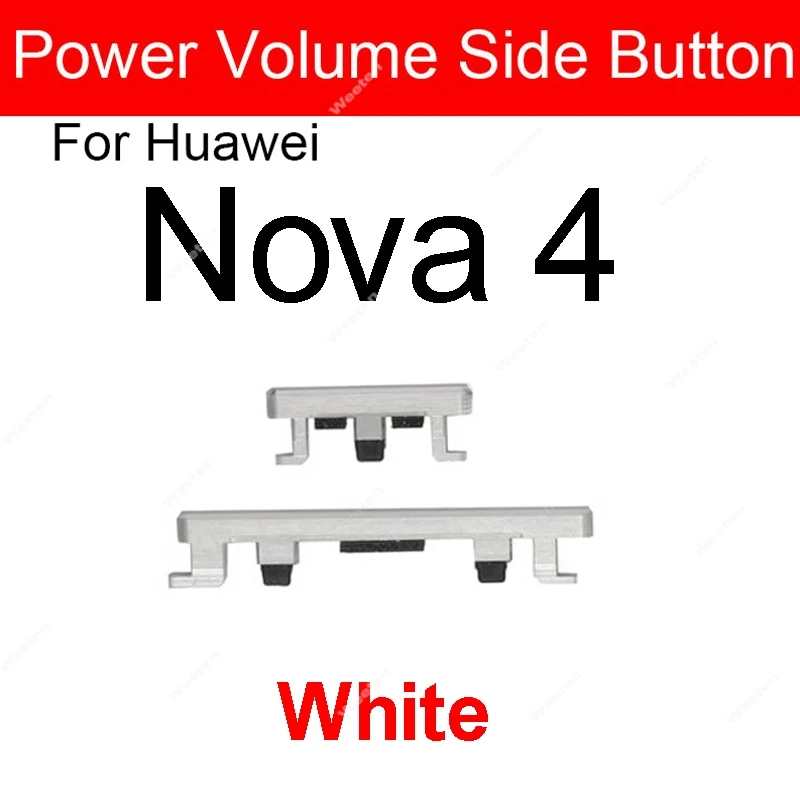 Power Volume Side Switch Buttons For Huawei Nova 3 4 3i 3e 4e Power On Off Volume Control Sidekeys Buttons Repair Parts