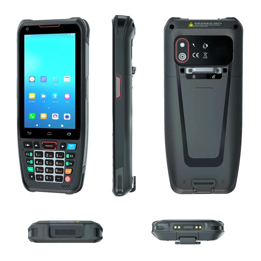 バーコードスキャナーn40,Android 10.0,4g,wifi,GPS,1d,2d,pda,4インチ,NFC,ハンドヘルド