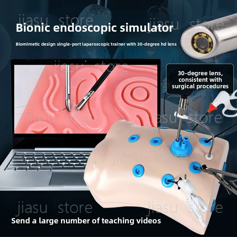Bionic Single-port Training Box Laparoscope Thoracoscope Hysteroscope Surgical Practice Equipment