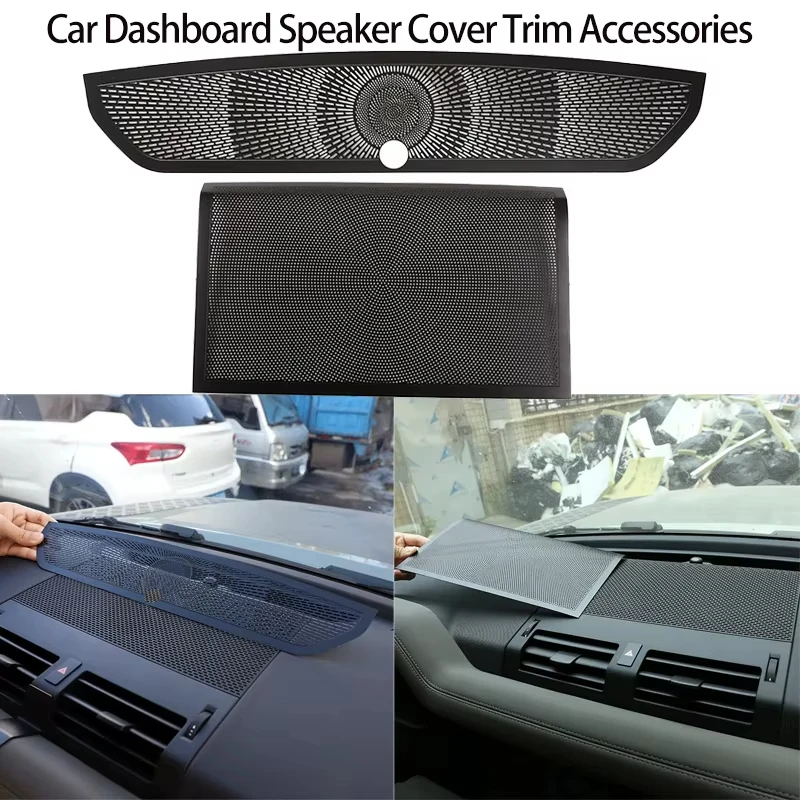 

For Land Rover Defender 110 2020-2024 Dashboard Air Outlet Anti-blocking Mesh Cover Dashboard Speaker Cover Stainless Steel Car