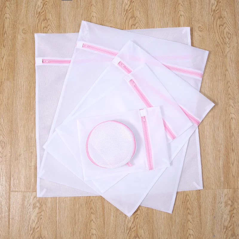 Borsa per biancheria in maglia di 11 dimensioni Organizer per la casa in poliestere cesto per biancheria a rete grossa sacchetti per biancheria per lavatrici borsa per reggiseno a rete