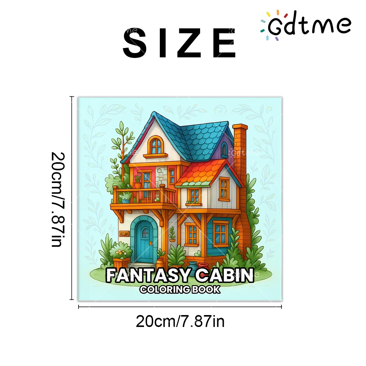 FANTASY CABIN Coloring Book - Enhance Creativity with Fun and Whimsical Designs in This Engaging Colouring Book
