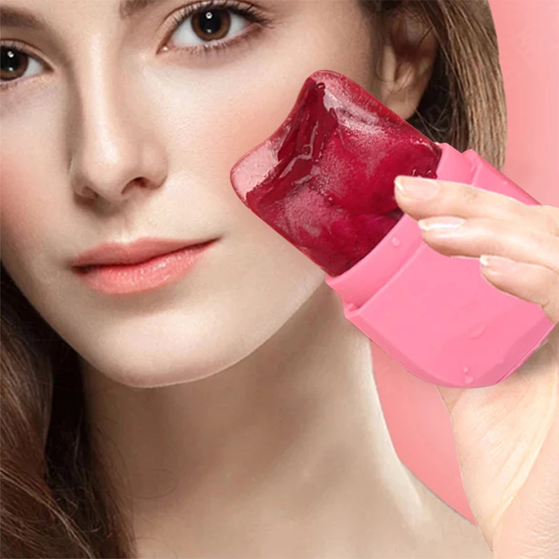 Ice Roller สําหรับใบหน้าซิลิโคน Facial Ball ลูกโลกน้ําแข็งลดอาการบวมและรอยแดง Facial Lift Beauty Care คอบางเครื่องมือ Home