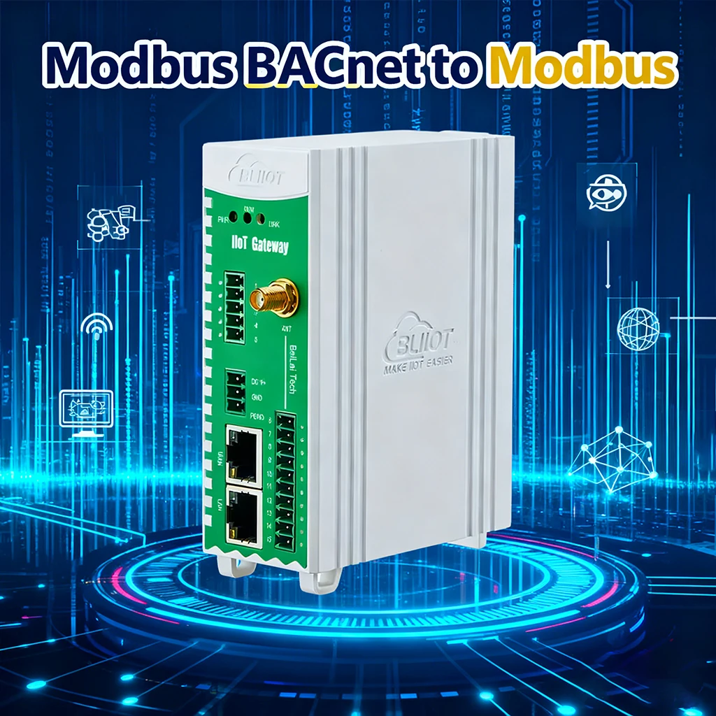 BLIIOT Modbus BACnet в Modbus BAS Конвертер шлюза промышленного протокола Автоматизация зданий Дистанционный шлюз RS485