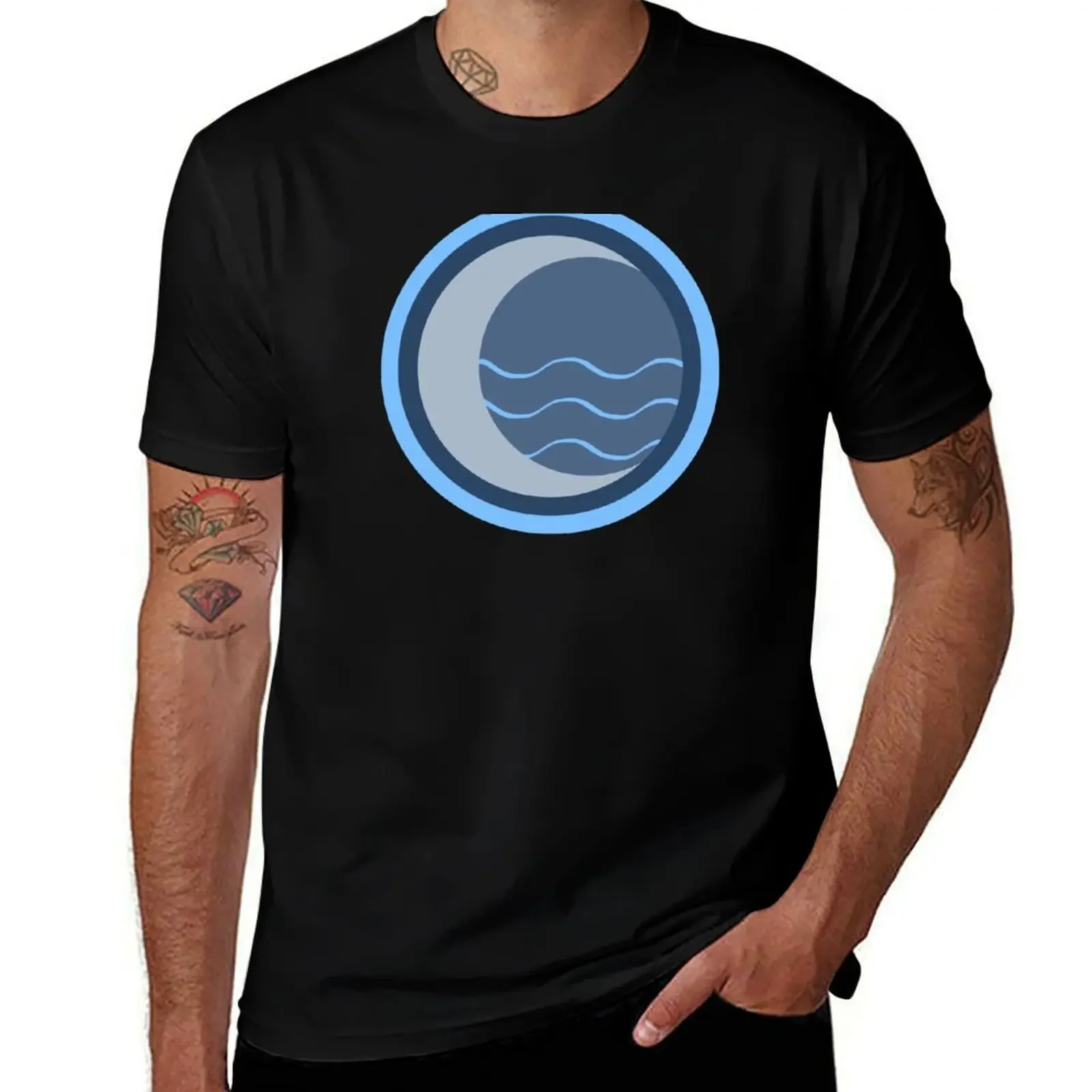 Minimalist Water Tribe Emblem T-Shirt hippie clothes customs cute tops oversized t shirt men