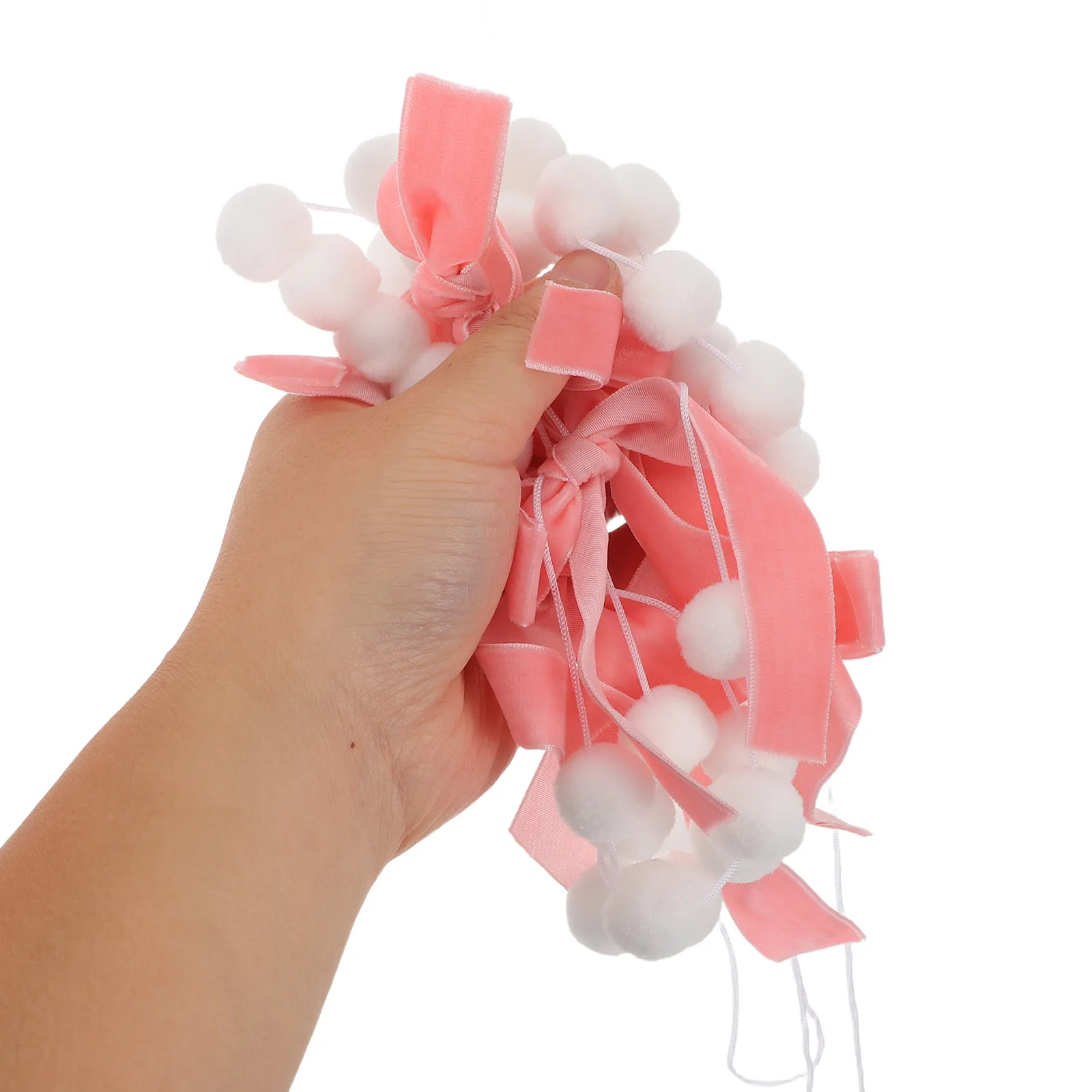 

2 Pcs Decorative Latte Art Birthday Party Bow Banner Backdrop Wedding Hanging Flannel Decorations Bride Anniversary Bedroom