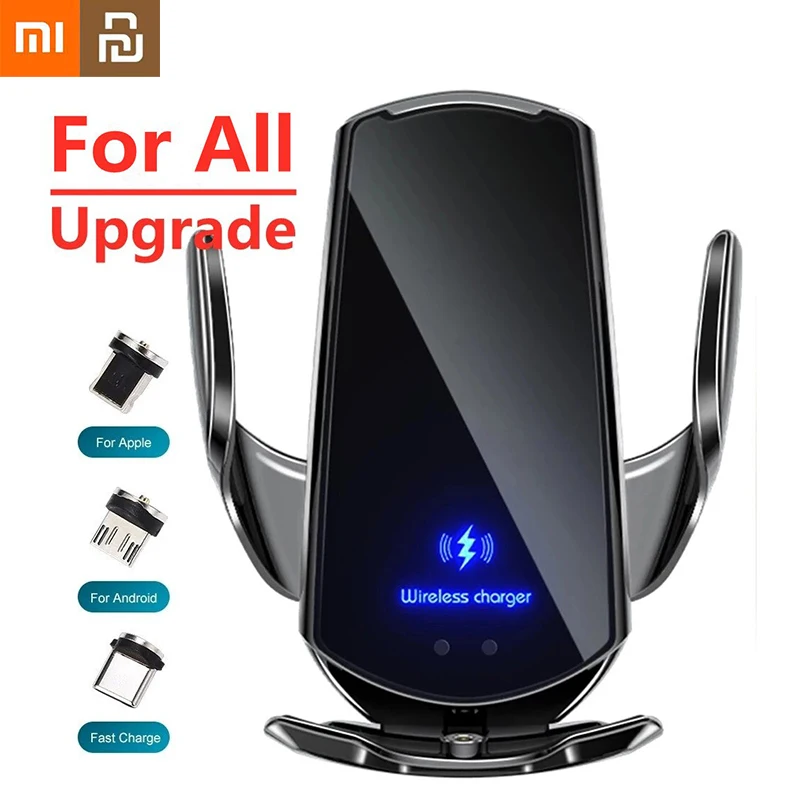 Xiaomi Youpin Car Wireless Charger Magnetic Auto Car Mount Phone Holder For iPhone Xiaomi Infrared Induction USB Fast Charging