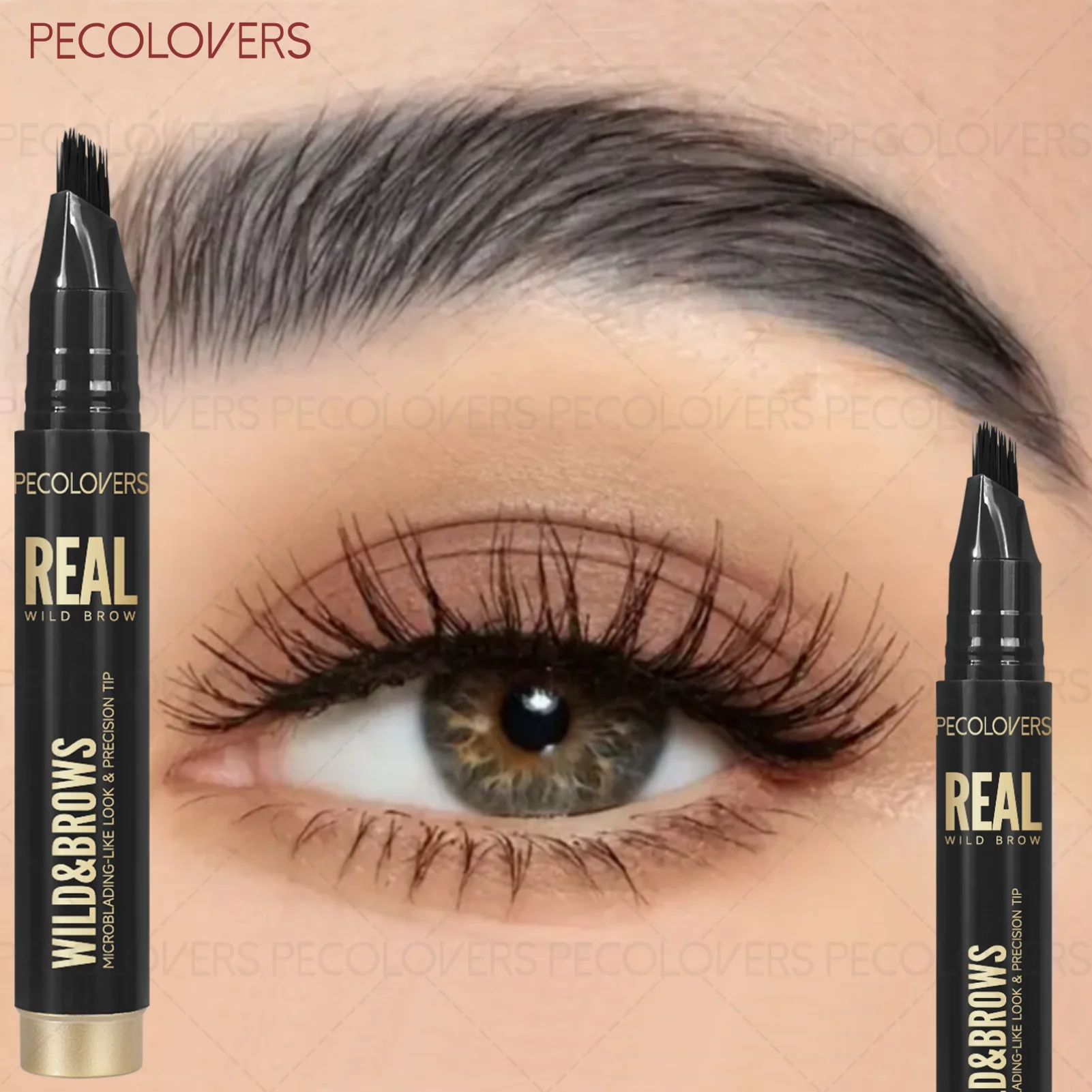 

1 Pc Liquid Multi-pronged Eyebrow Pen, High Pigmented Easy To Fill Brows, Natural Eyebrow Makeup Look, for All Brows