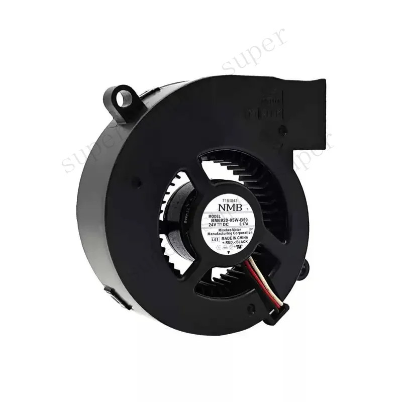 Original For NMB BM6920-05W-B59 DC 24V 0.17A 3-Wire Brushless Centrifugal Blower Fan Projector Server Industrial Exhaust Cooler