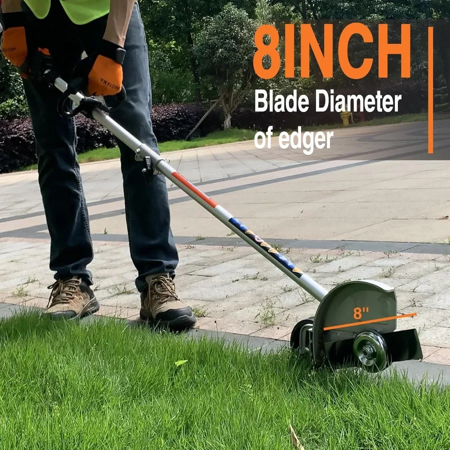 26cc Weed Eater/Wacker Gas Powered 2-Cycle Gas String Trimmer/Edger with 3 in 1 Brush Cutter Functionality 17-Inch Cutting Path