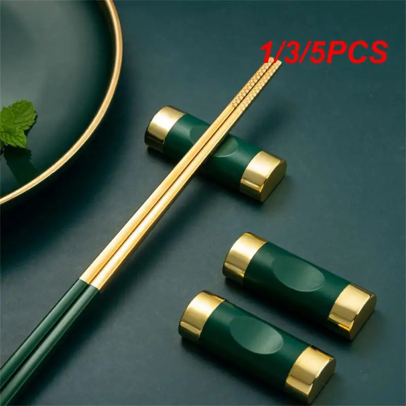 1/3/5PCS Alloy Chopsticks Rack Light Weight Not Occupying Space 23g/piece 6 * 2 * 1.3cm Kitchen Bar Supplies Chopsticks Pillow