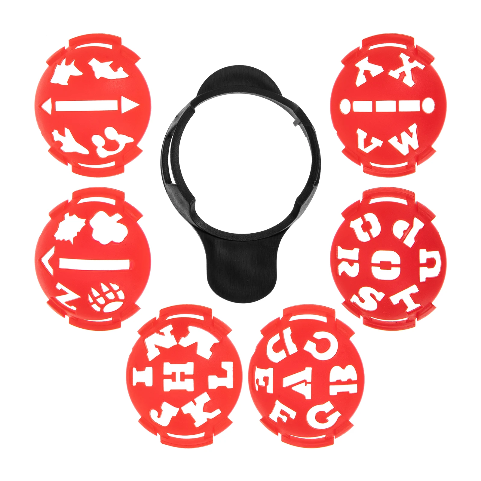 1 مجموعة المهنية صانع خط الغولف ABS كرة جولف مجموعة أقلام صغيرة خفيفة الوزن سهلة الحمل محاذاة درج لوازم الغولف #5