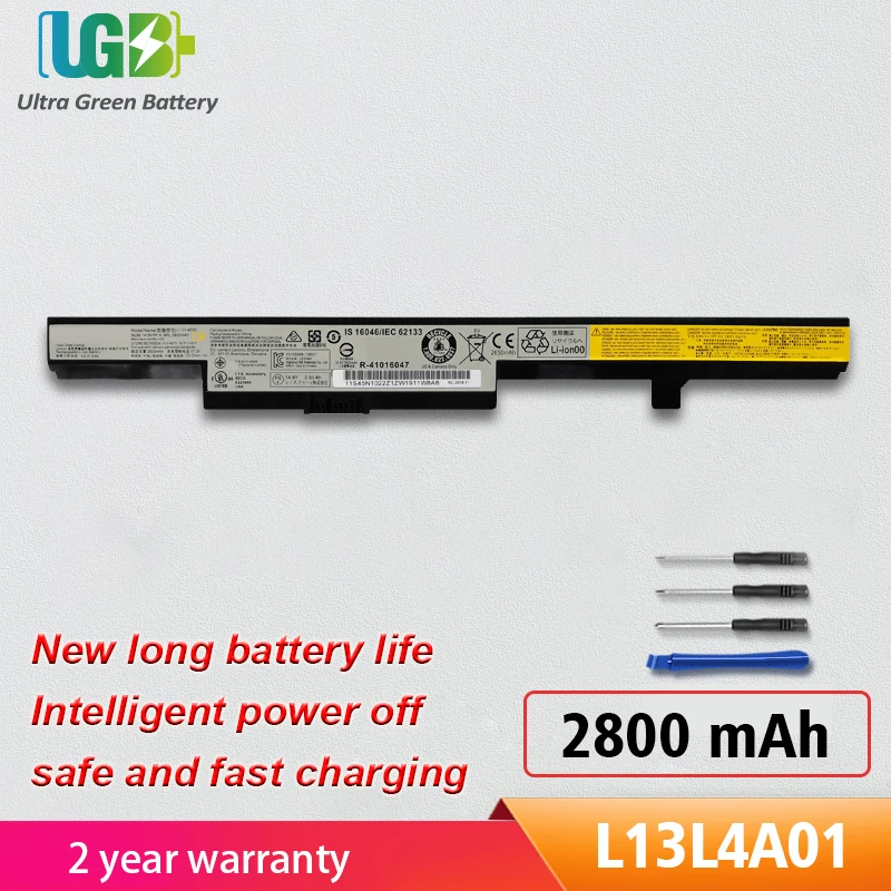 UGB New L13L4A01 L13S4A01 L12S4E55 Battery For Lenovo N40 N50 M4400 V4400 Eraser B40 B50 B50-30 Touch B50-45 B50-70 B40-70 M4450