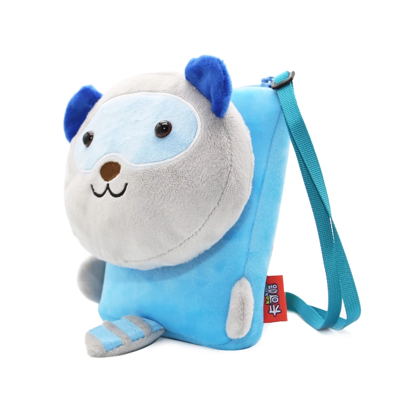 3D Raccoon เด็กเล็กกระเป๋าสําหรับชายน่ารักการ์ตูน Lion Tiger Crossbody กระเป๋า Soft Plush ของขวัญกระเป๋าซิปไหล่กระเป๋า Bolsa