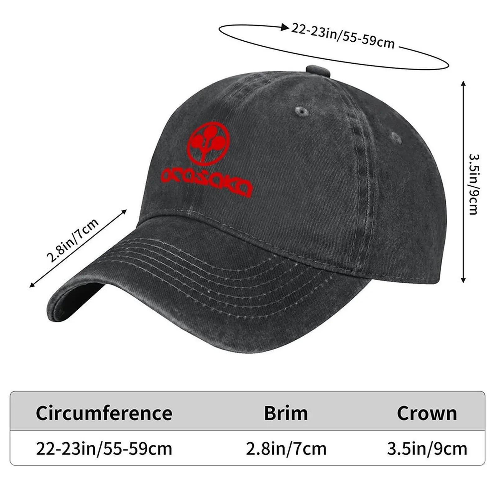 شعار Arasaka - قبعة بيسبول حمراء قبعة صيد مضحكة قبعة Snap Back Hat جديدة في الشاطئ النسائي للرجال