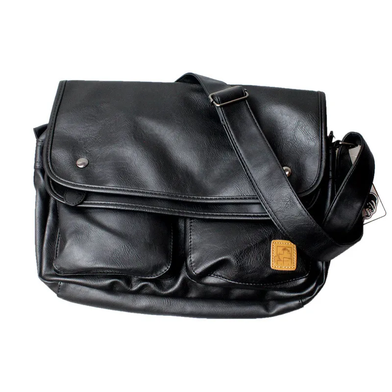 Soft Leather Shoulder Bag Men 'S Messenger Bag Casual Men Travel Bag Big Bag Gym Bag Youth Crossbody Computer Bags