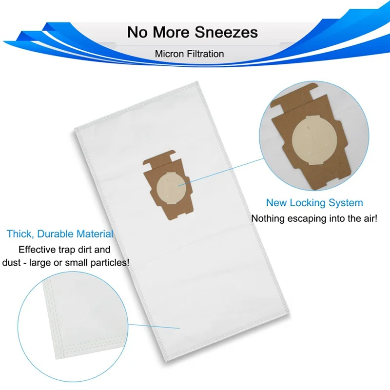 ABKR-10PCS ダストバッグ Sentria 掃除機 G7E/G10/G10E/G5/G6/KY10/MK2/MK3 205811、205814 真空ゴミ袋アクセサー