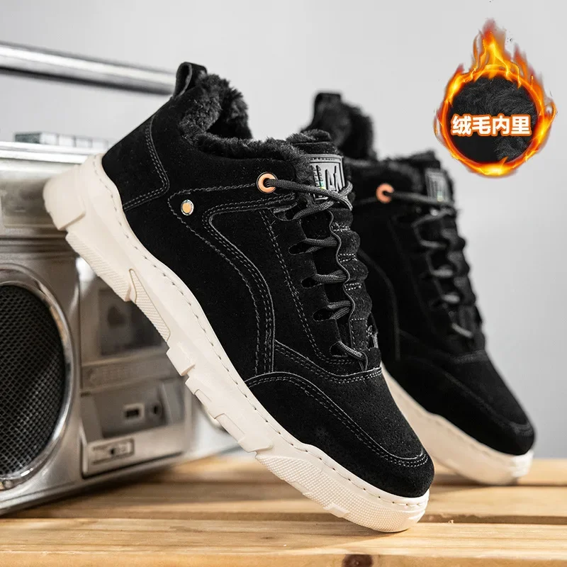 Hot Sale High Quality winter Men Casual Shoes Comfortable Keep Warm Men Fashion Sneakers Outdoor Light Non-slip Men Cotton sh