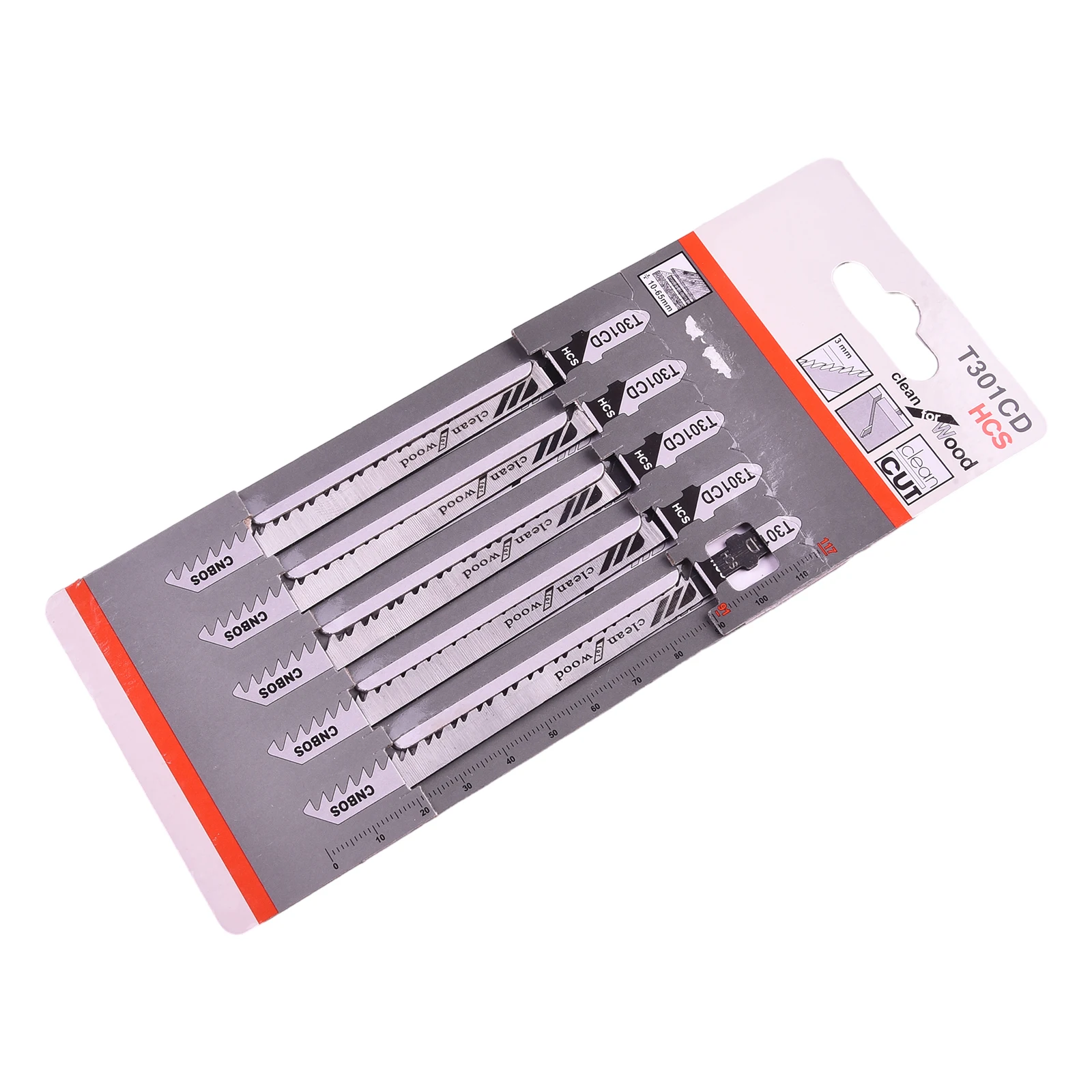 Высокое качество пильное полотно T301CD пластик 5 шт. режущий инструмент домашний электроинструмент сабельная замена черный/серебристый