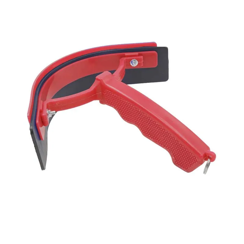 Horse Sweat Scraper Double Sided Rubber Blade Water Squeegee Grooming Tool With Pistol Grip Handle for Horses Ponies Care