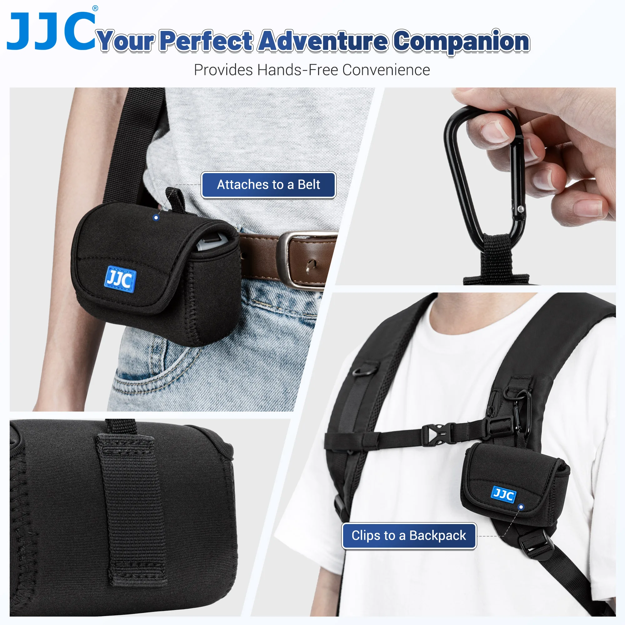 Сверхлегкий неопреновый чехол JJC для DJI Osmo Action 5 Pro 4 3 Insta360 GO Ultra Ace Pro Grop 13 12 11 10 9 8 Travel Stora