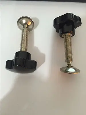 

2Lots 10mm Dia Threaded 40mm Diameter Plastic Star Head Clamping Knob