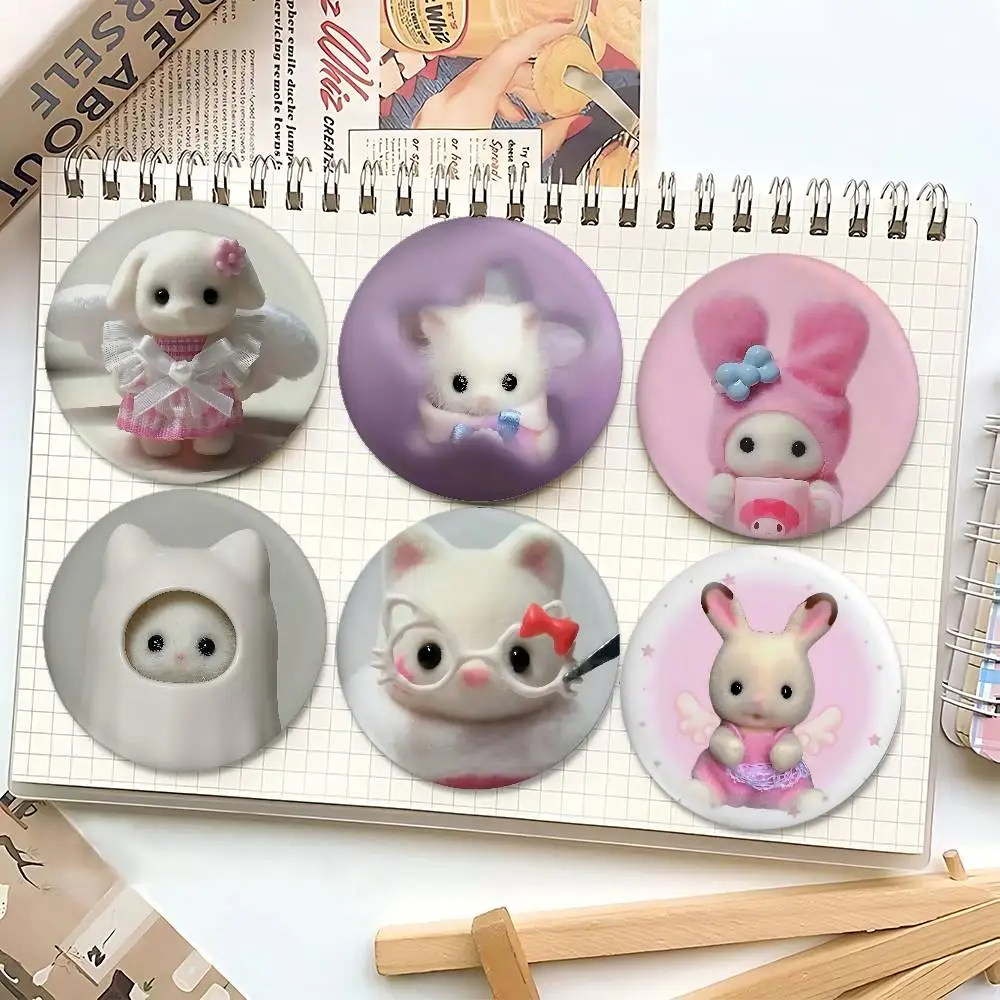 شارات نجمة كرتونية لطيفة على شكل حرف S-سيلفانيان F، دبابيس، دبابيس، دعائم من القصدير، هدايا عيد الميلاد، هدايا عيد الميلاد #3