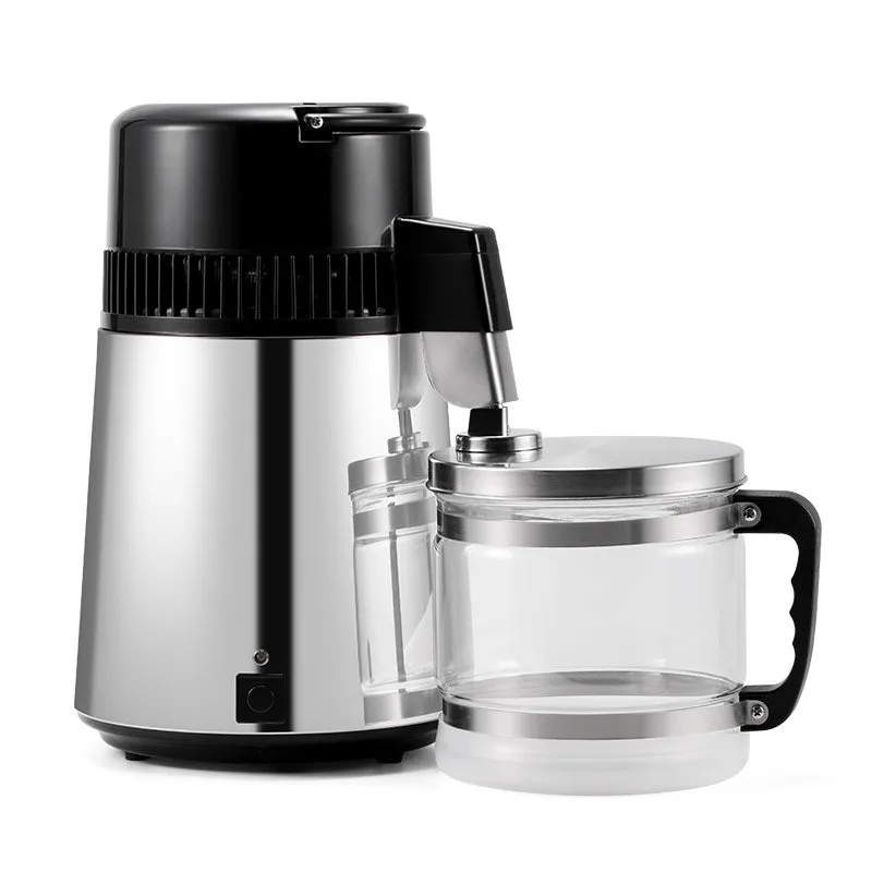 Stainless Steel Electric Distillation Purifier Jug 110V 220V Pure Water Distiller 4L Dental Distilled Water Machine Filter