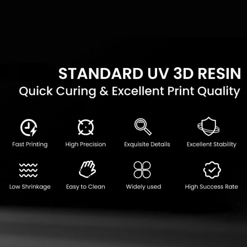 Standard Photopolymer Resin LCD UV-Curing Resin 405nm 3D Printer Resin for LCD/DLP 3D Printing,High Precision,Low Odor,1000g