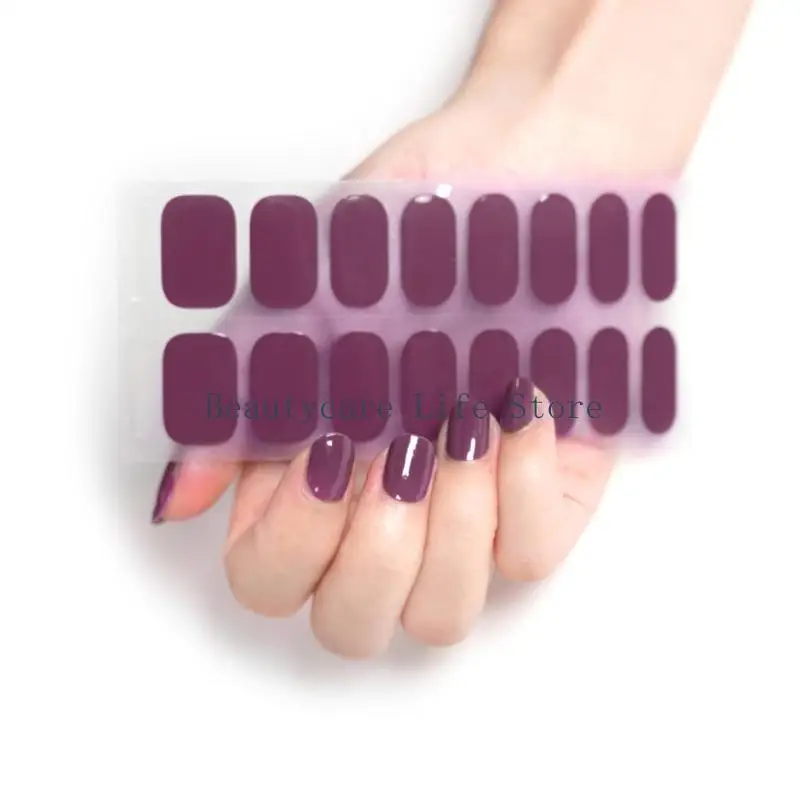 

652C 16 шт./листов полоски для лака для ногтей для женщин самоклеящиеся теплые цветные наклейки для лака для ногтей полные для