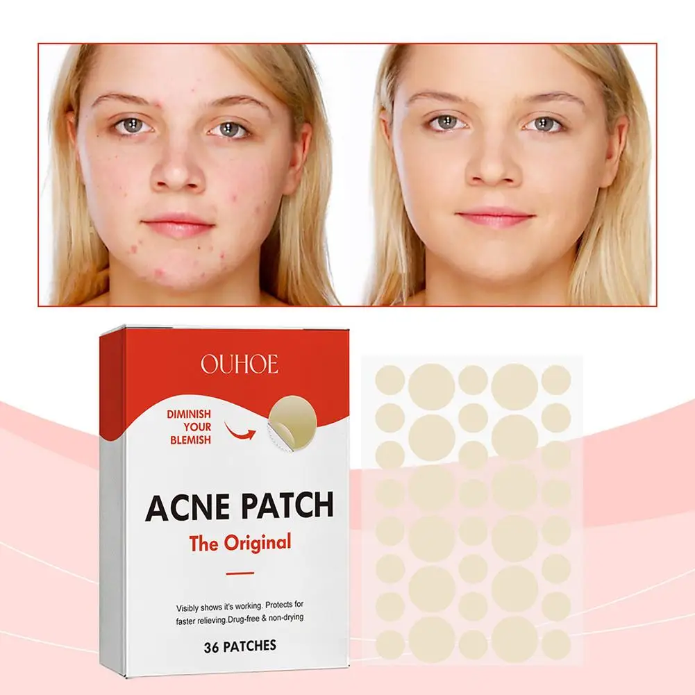 NEW 36PCS Repair Acne Pimple Patch Face Invisible Stickers Blemishes Pimple Closed Fade Blemishes Care Skin Acne Marks Cove F6T8