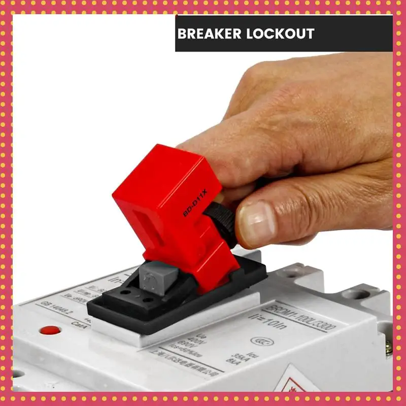 

B74A Medium Clip-On Circuit Breaker Lockout Device For 480/600V Clamp-On Breaker Lock Out Tag Out B