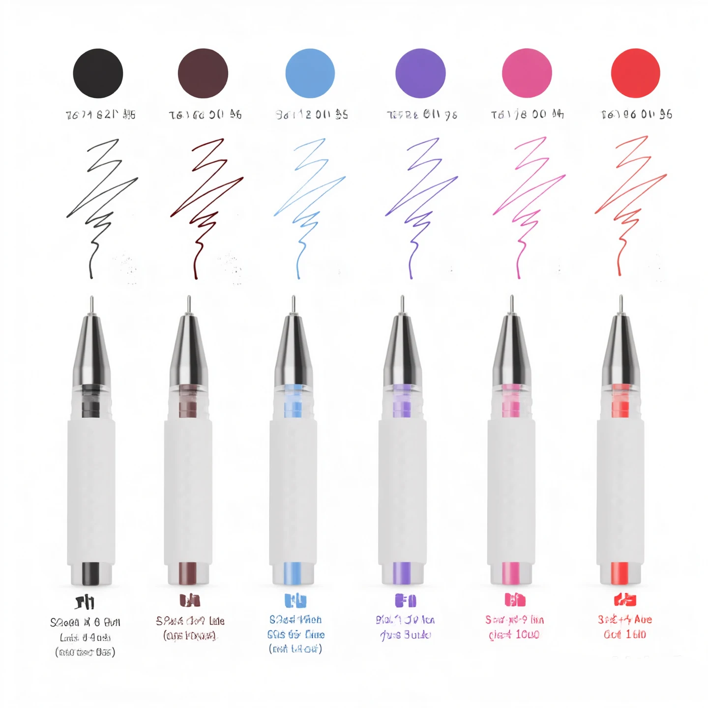 10pcs Tattoo Positioning Pen Used for Eyebrow Tattooing Tattoo Painting Smooth Strokes Plastic Casing Colorful Drawing Pen