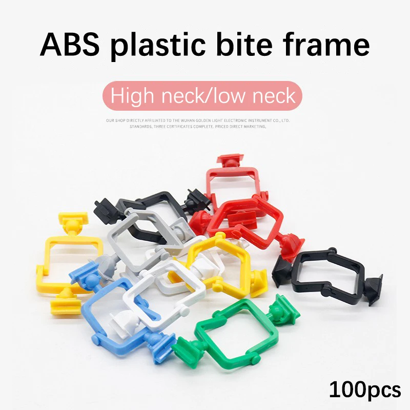 

100pcs/Bag Dental Material Plastic Articulator Mixed Colored Disposable Articulator On Model Work