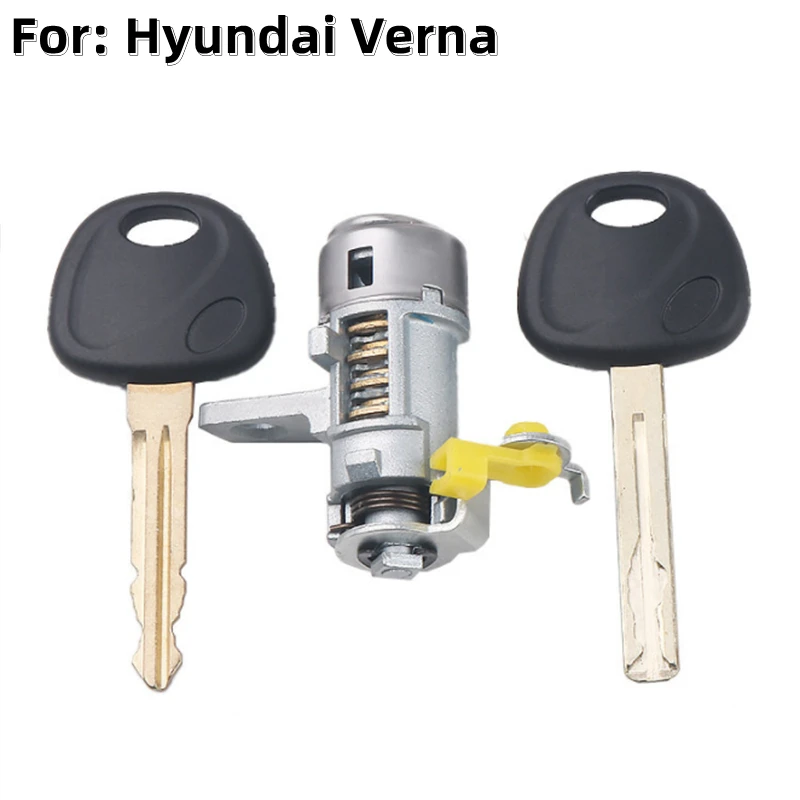 XIEAILI OEM cilindro serratura porta sinistra cilindro serratura Auto per Hyundai Verna con chiave 1 pz S763