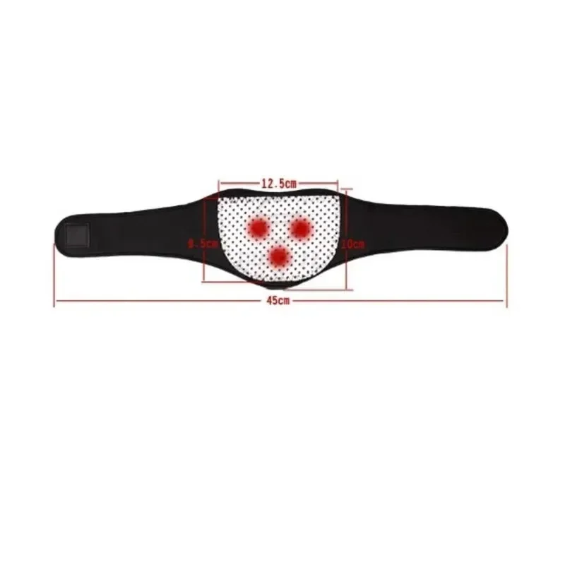 Turmalina Magnetic Therapy Pescoço Massageador, Proteção da Vértebra Cervical, Cinto de Aquecimento Espontâneo, Massageador Corporal, Novo, 1Pc