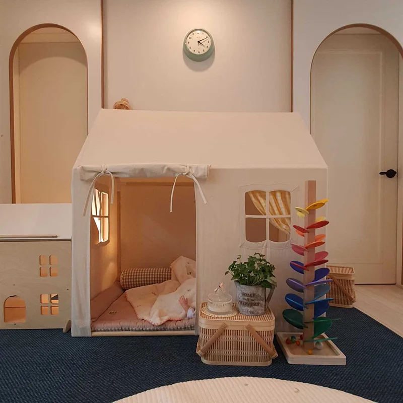 Cross-Border Ins Nordic Indoor Children\'s Small House Boys and Girls Game House Princess Castle Toy House for Babies Tent