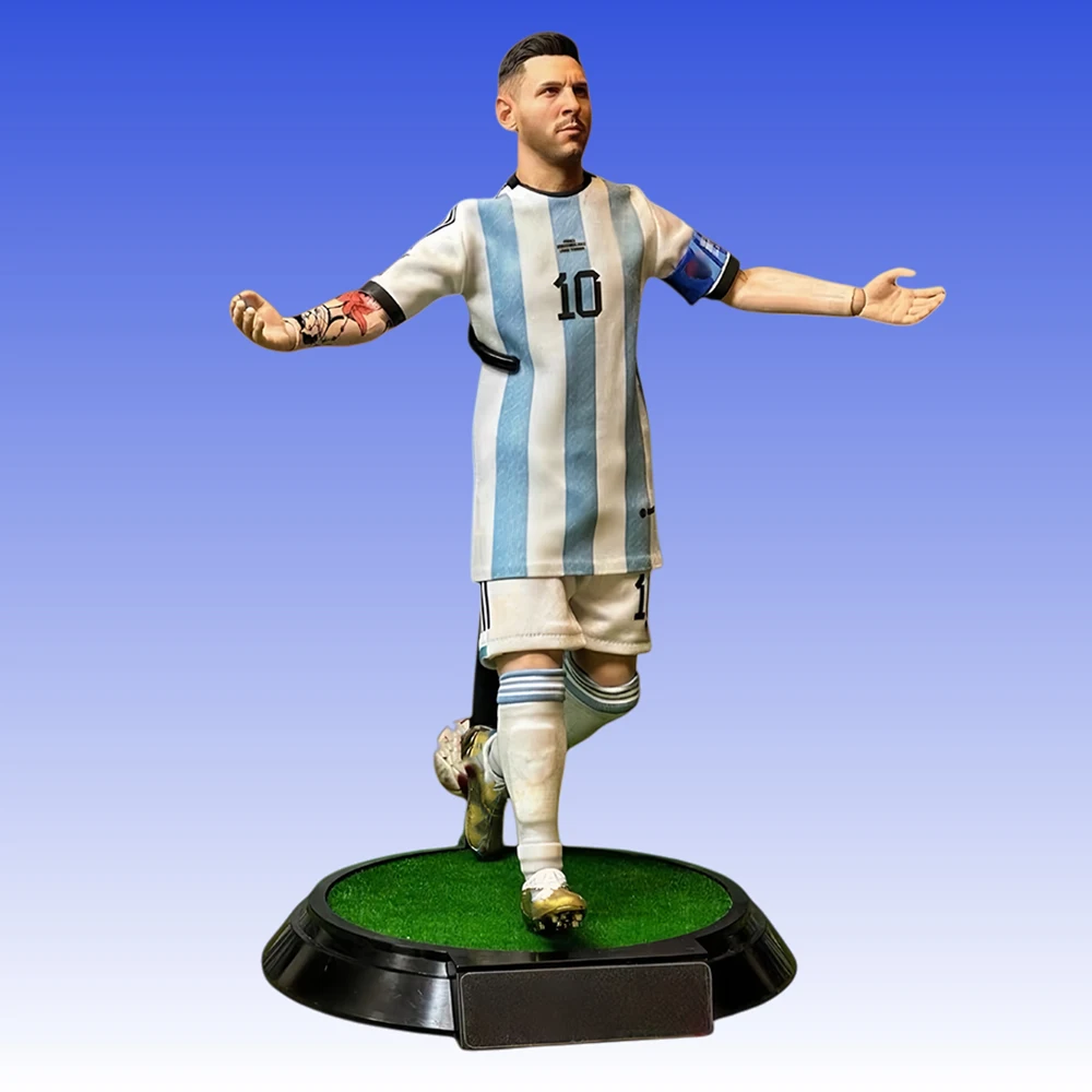 子供のためのメッシのアクションフィギュア,代表チームバージョン,サッカーの伝説の像,収集可能なおもちゃ,誕生日プレゼント,1:6