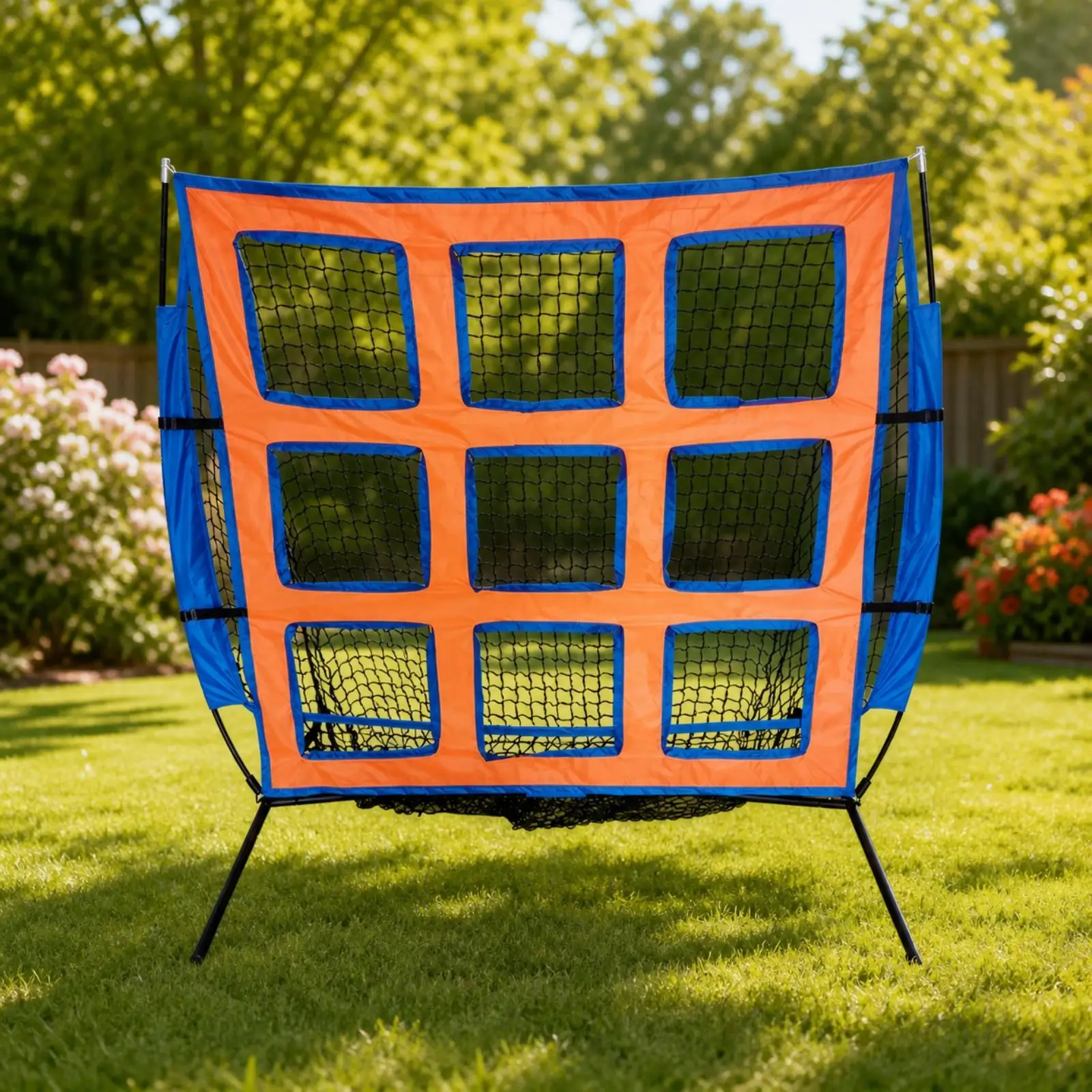 9 Hole Practice Net Portable Nine-Hole Target Easy to Install for Backyard